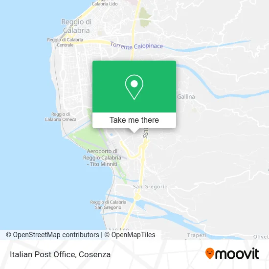 Italian Post Office map