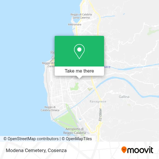 Modena Cemetery map