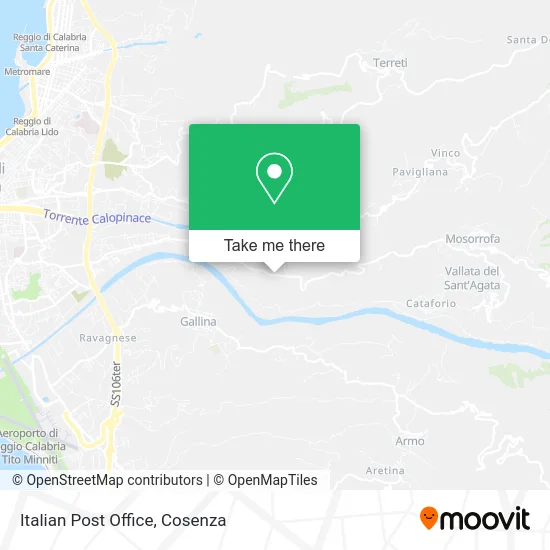 Italian Post Office map