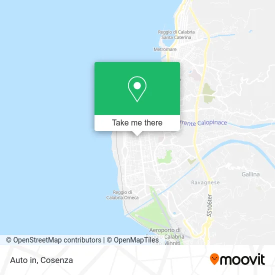 Auto in map