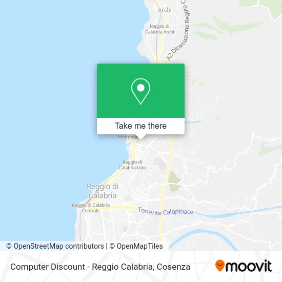 Computer Discount - Reggio Calabria map