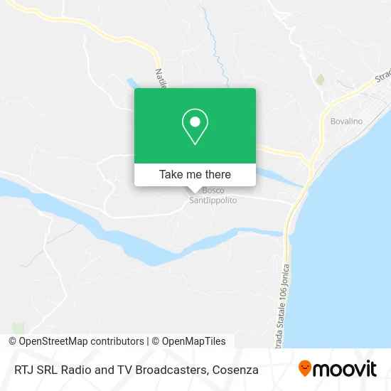 RTJ SRL Radio and TV Broadcasters map
