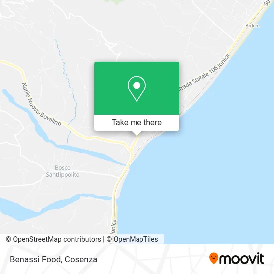 Benassi Food map