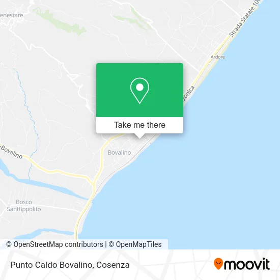 Punto Caldo Bovalino map