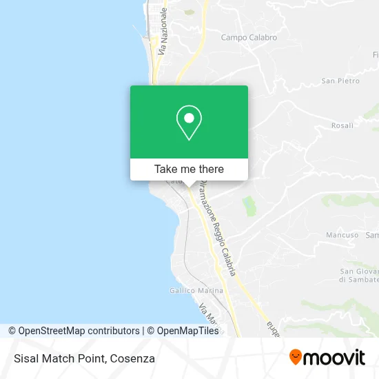 Sisal Match Point map