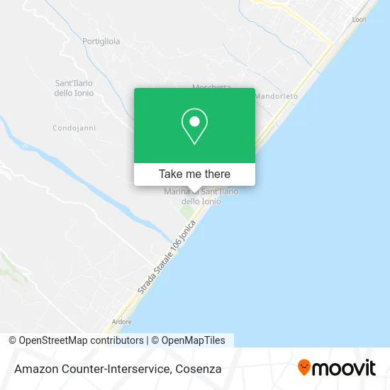Amazon Counter-Interservice map