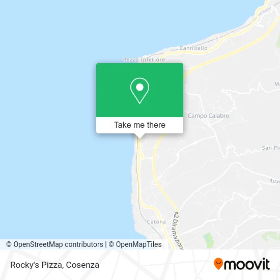 Rocky's Pizza map