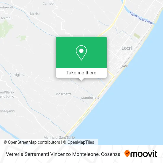 Vetreria Serramenti Vincenzo Monteleone map