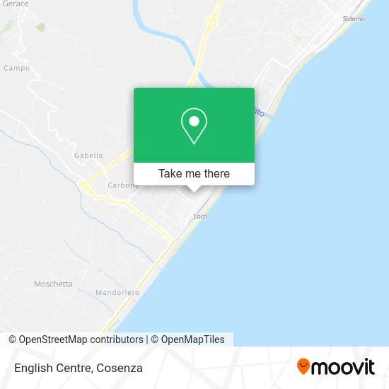English Centre map
