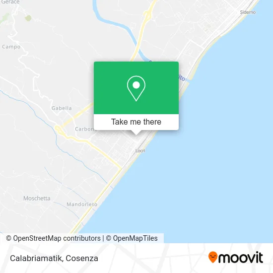 Calabriamatik map