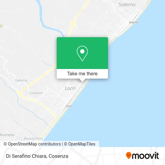 Di Serafino Chiara map