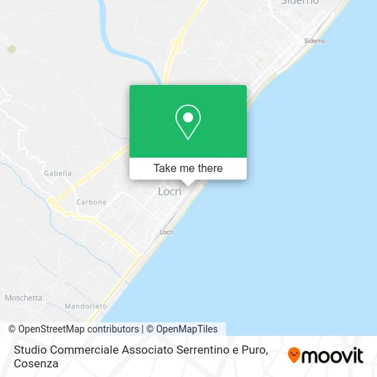 Studio Commerciale Associato Serrentino e Puro map