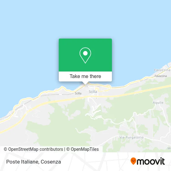 Italian Post Office map