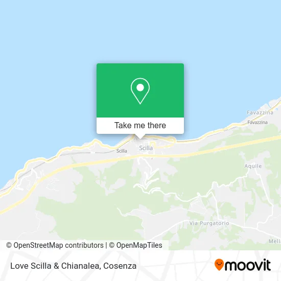 Love Scilla & Chianalea map
