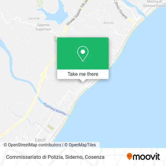 Commissariato di Polizia, Siderno map