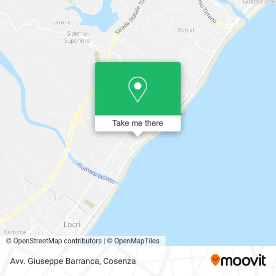 Avv. Giuseppe Barranca map
