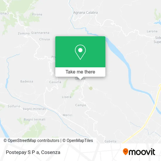 Postepay S P a map
