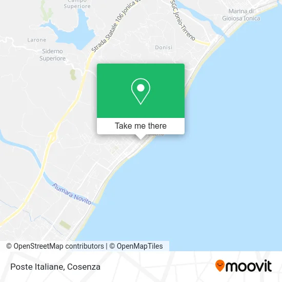 Italian Post Office map