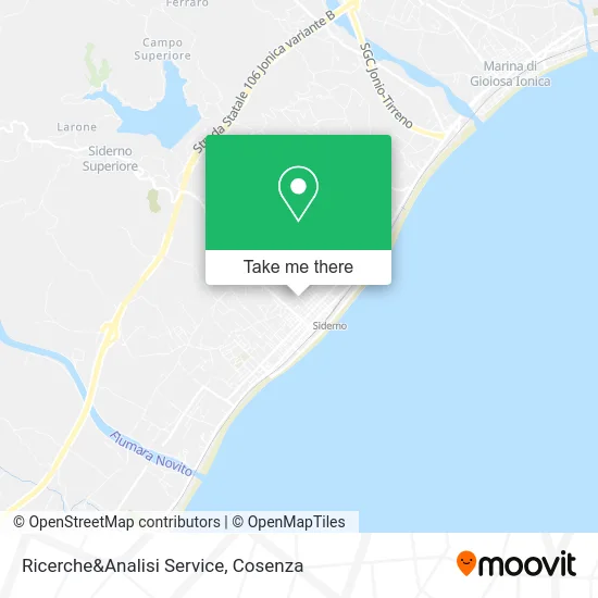 Research & Analysis Service map