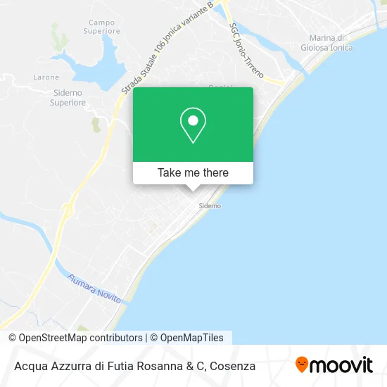 Acqua Azzurra di Futia Rosanna & C map