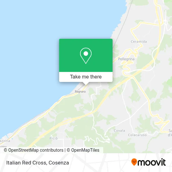 Italian Red Cross map