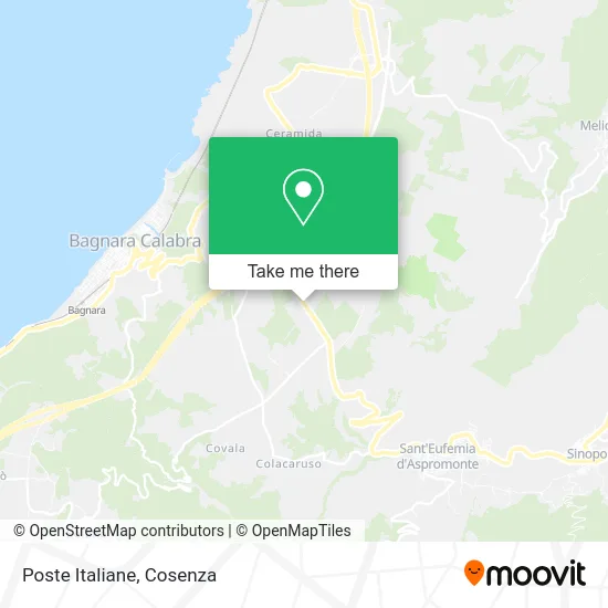 Italian Post Office map