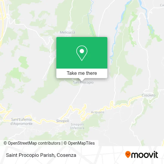 Saint Procopio Parish map