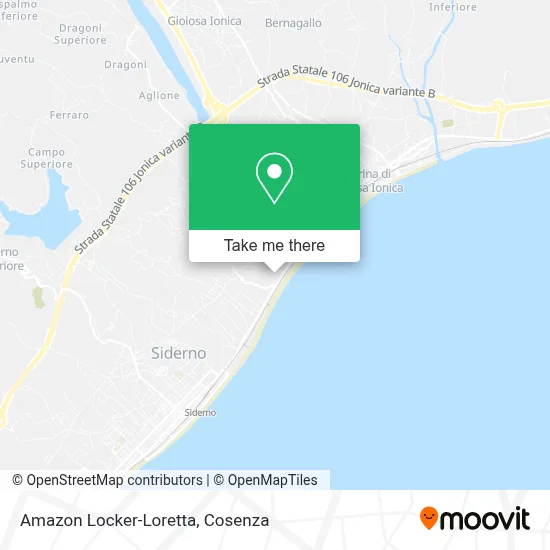Amazon Locker-Loretta map