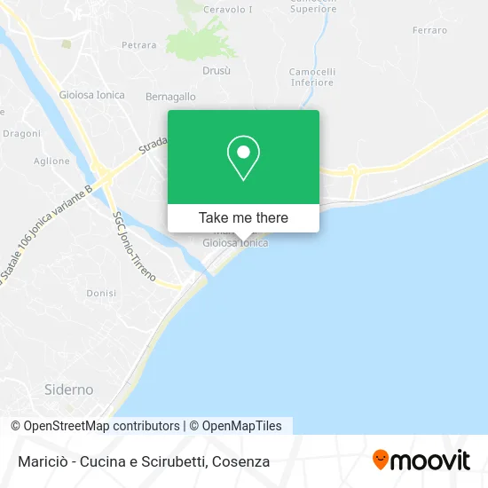 Mariciò - Cucina e Scirubetti map