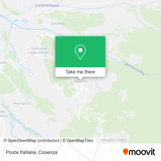 Italian Post Office map