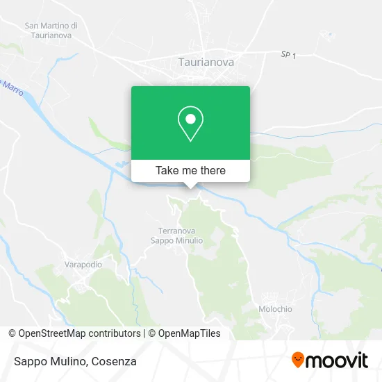 Sappo Mulino map