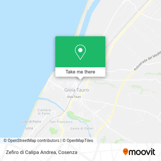 Zefiro di Calipa Andrea map