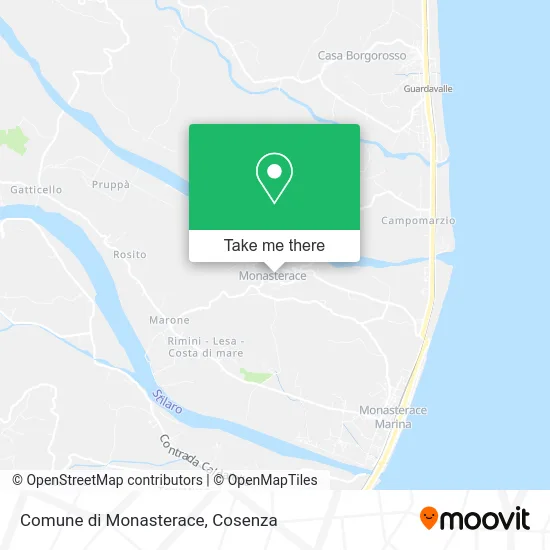 Comune di Monasterace map