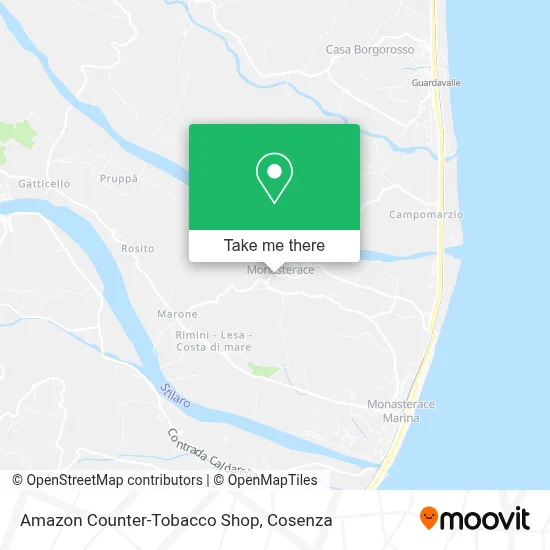 Amazon Counter-Tobacco Shop map