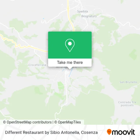 Different Restaurant by Sibio Antonella map