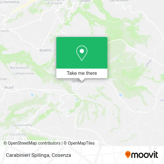 Carabinieri Spilinga map