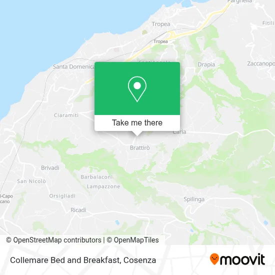 Collemare Bed and Breakfast map