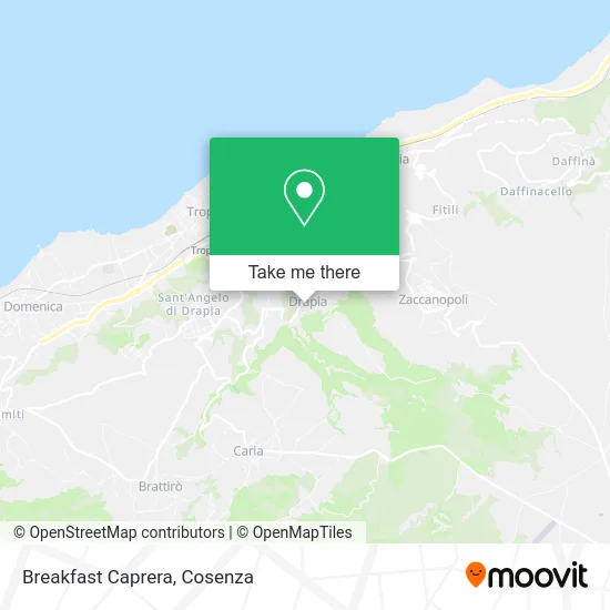 Breakfast Caprera map