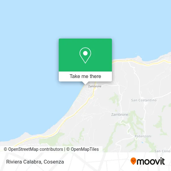 Calabrian Riviera map