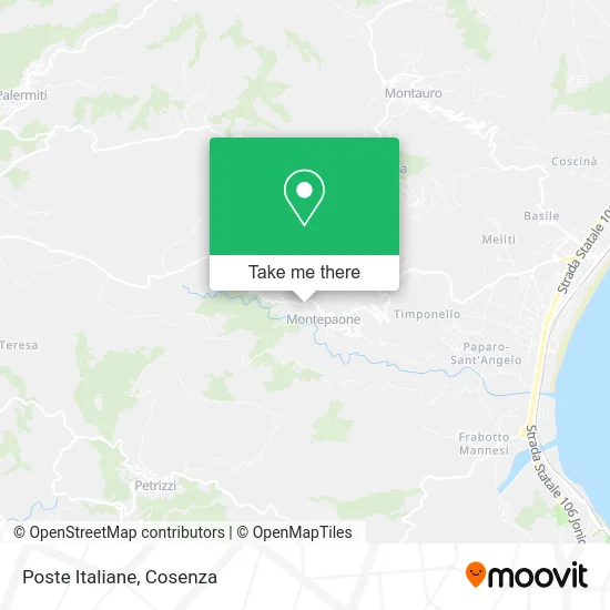 Italian Post Office map