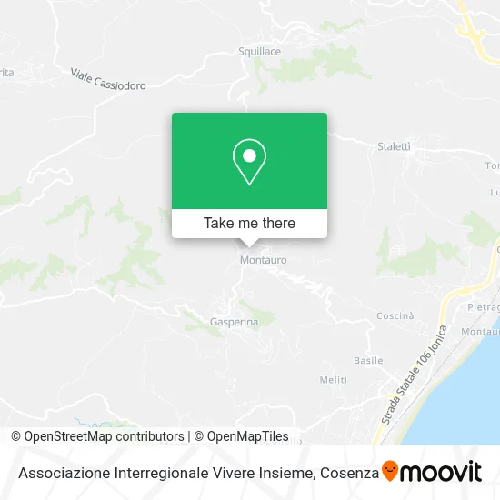 Associazione Interregionale Vivere Insieme map
