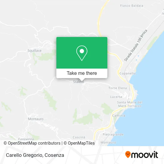 Carello Gregorio map