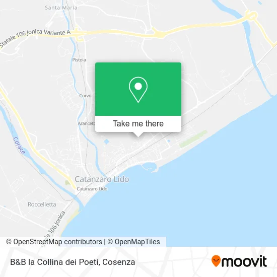 B&B la Collina dei Poeti map