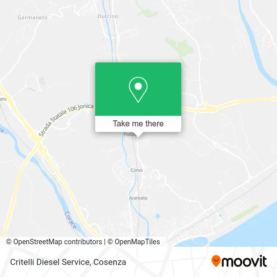 Critelli Diesel Service map