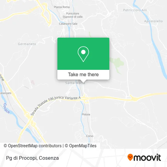 Pg di Procopi map
