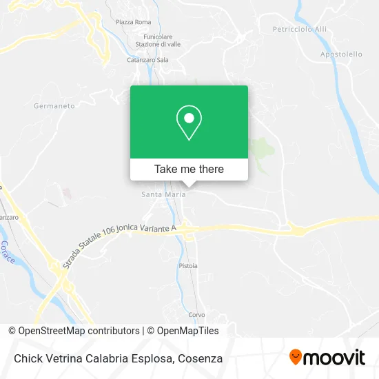 Chick Vetrina Calabria Esplosa map
