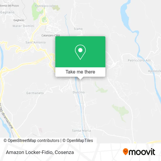 Amazon Locker-Fidio map