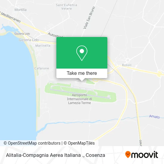 Alitalia-Compagnia Aerea Italiana . map