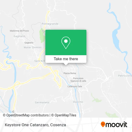 Keystore One Catanzaro map