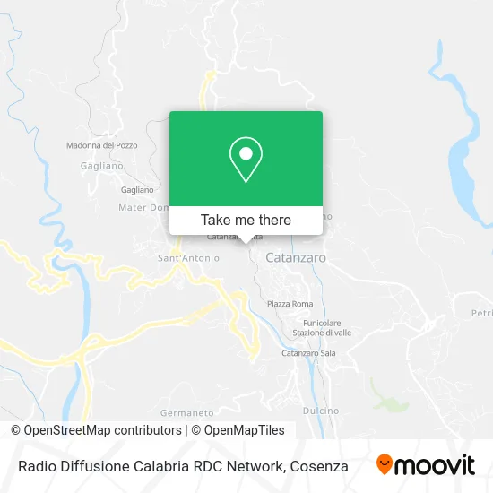 Radio Diffusion Calabria RDC Network map